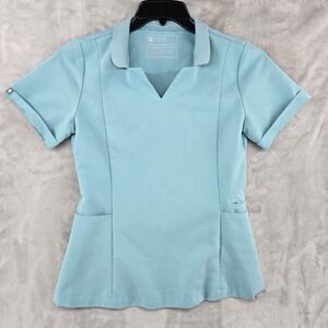 Figs‎ Inala Slim Scrub Top Womens Size XXS Mint Green Nurse Healthcare Workwear